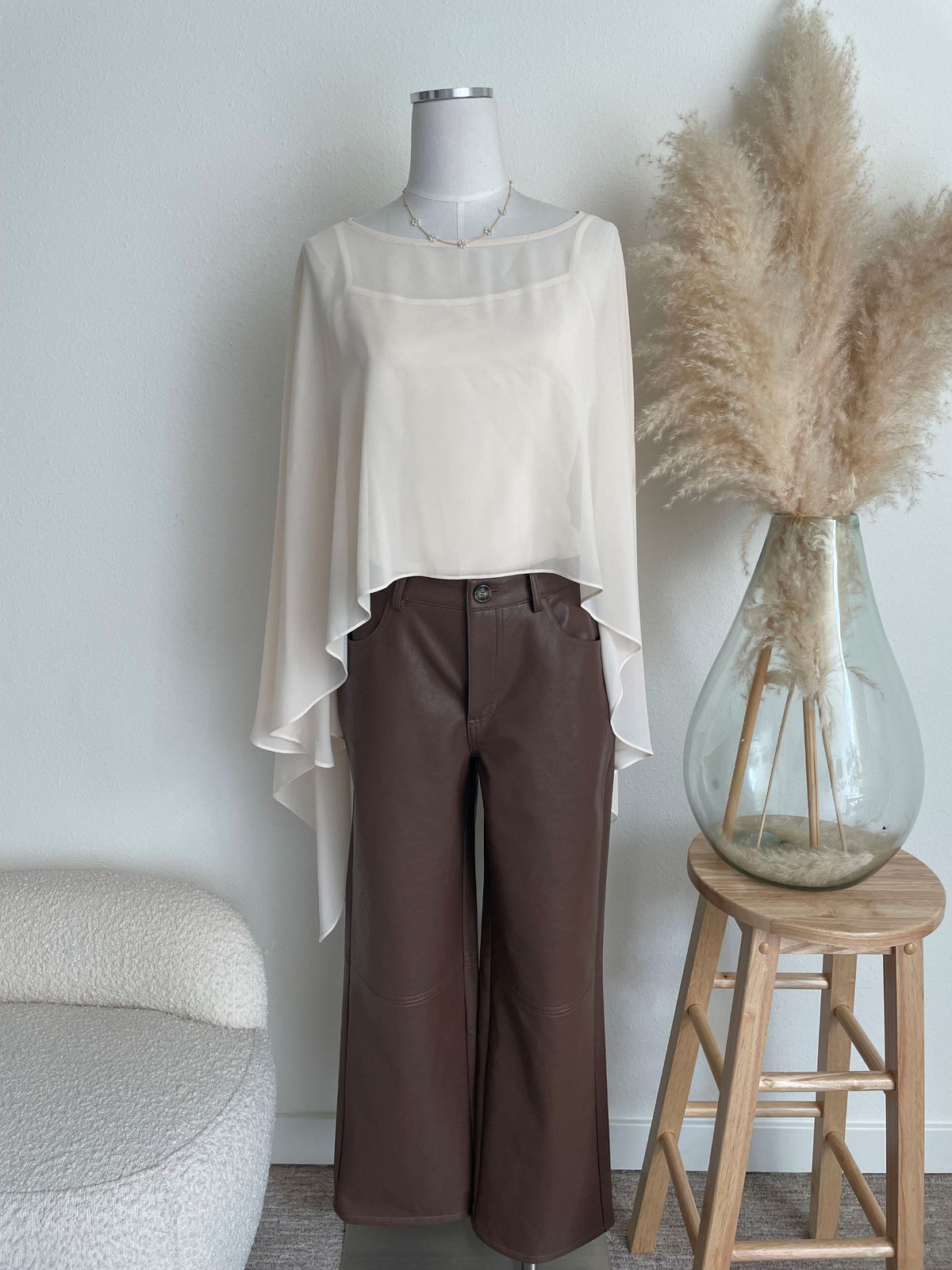 SHEER PONCHO