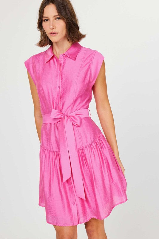 PRETTY CAP SLV MINI DRESS