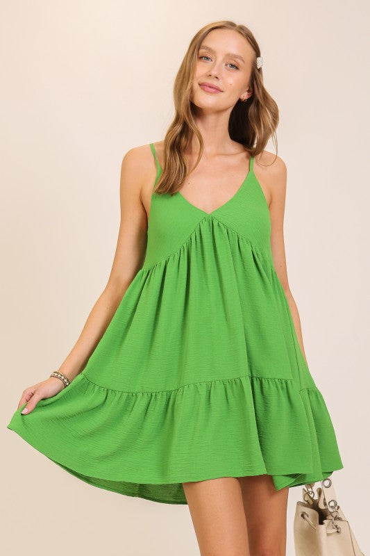 TIERED SHORT DRESS