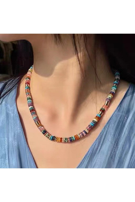 BOHO NATURAL STONE NECKLACE