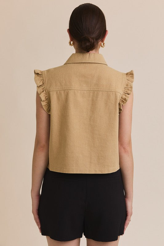 TWILL VEST TOP