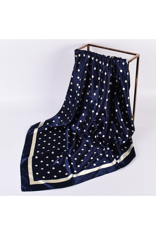 POLKA DOT SQUARE SCARF