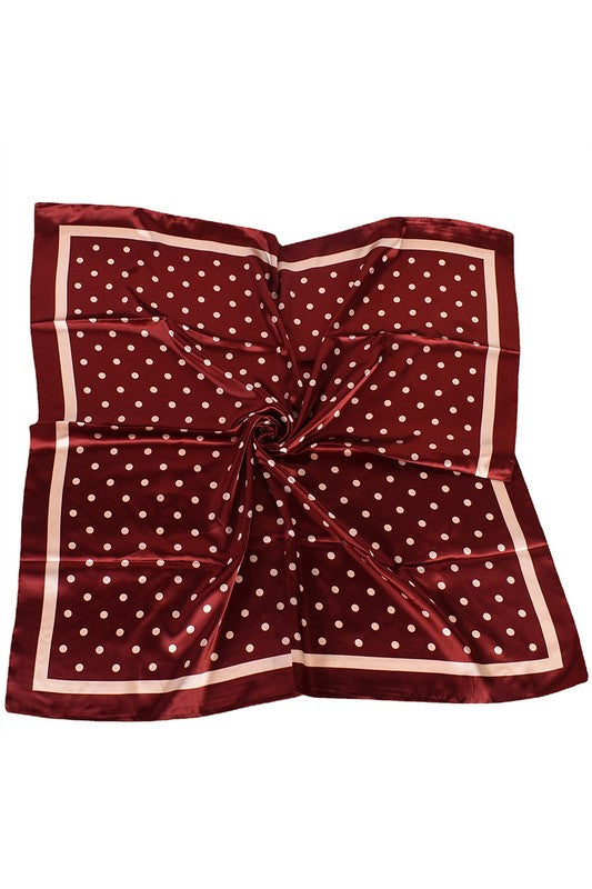 POLKA DOT SQUARE SCARF