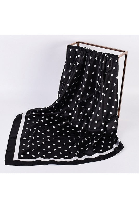 POLKA DOT SQUARE SCARF