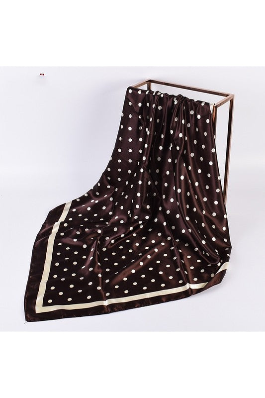 POLKA DOT SQUARE SCARF