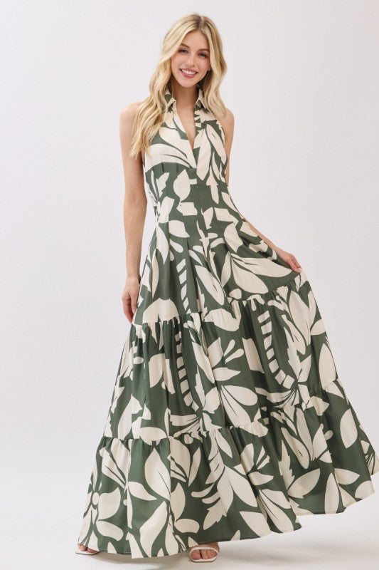 LEAF MAXI DRESS