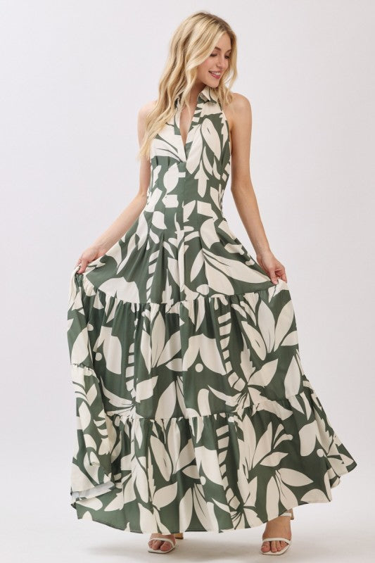LEAF MAXI DRESS