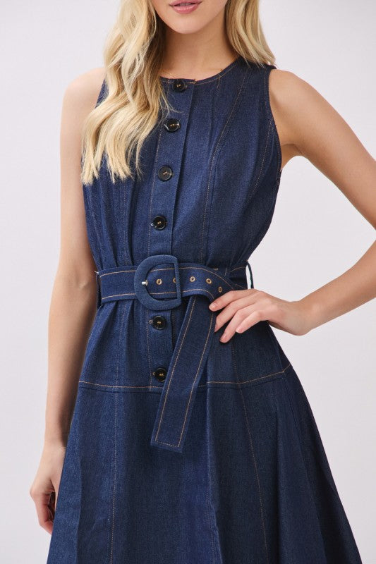 ALICE DENIM MAXI DRESS