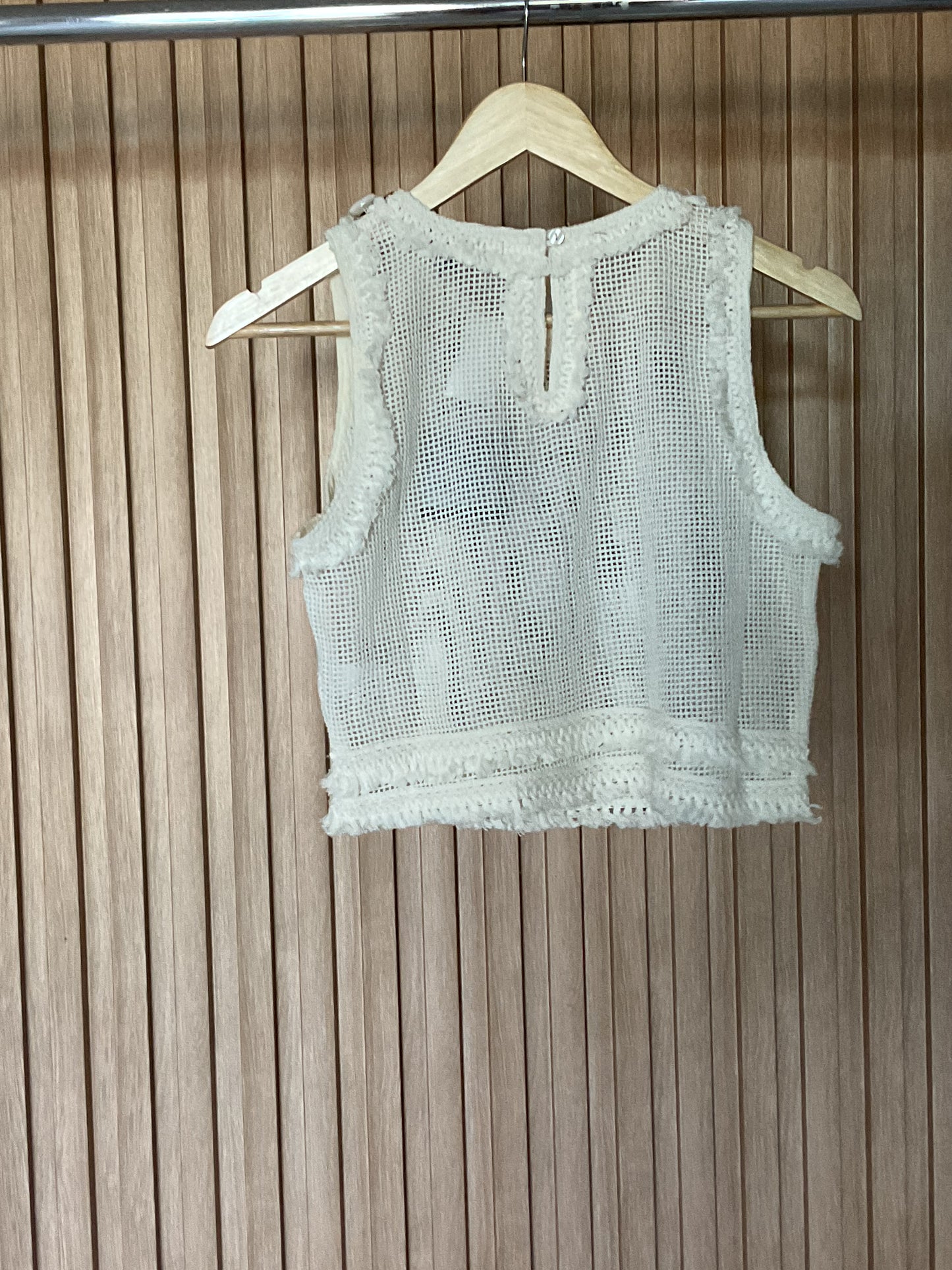 CROCHET FRINGE CROP TOP