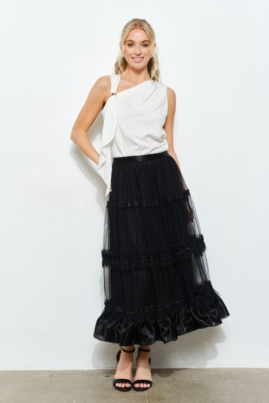 SCARF GOLDEN PIN TOP