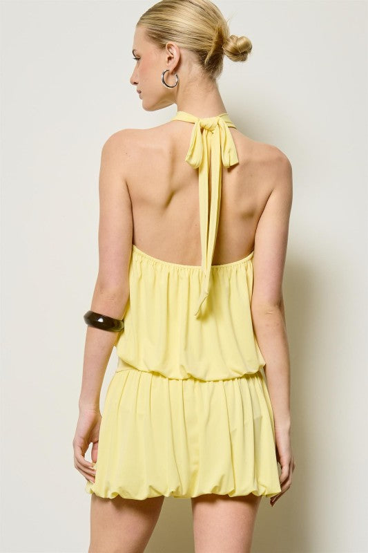 BEA HALTER BILLOWY SKIRT SET