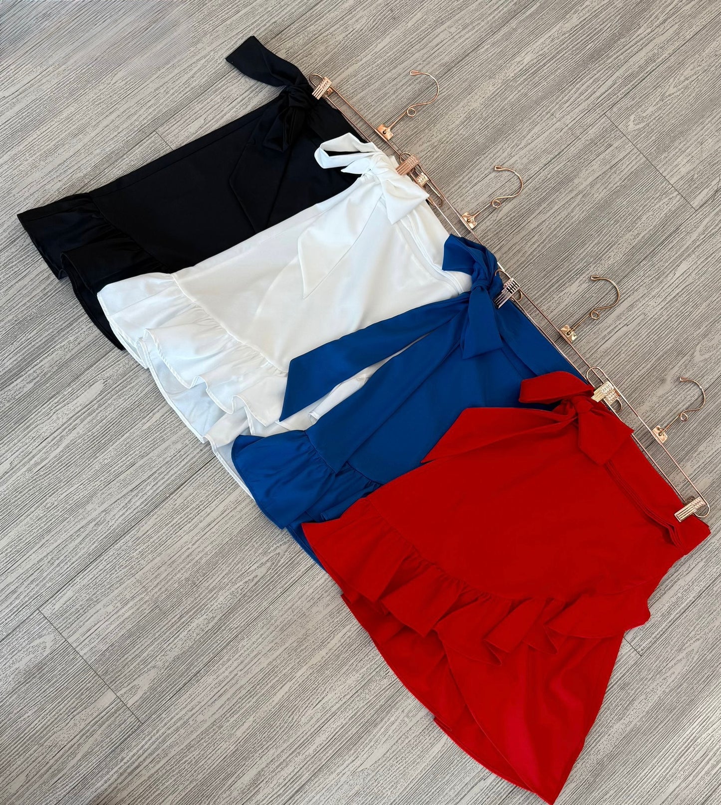 WRAPAROUND MINI SKIRT