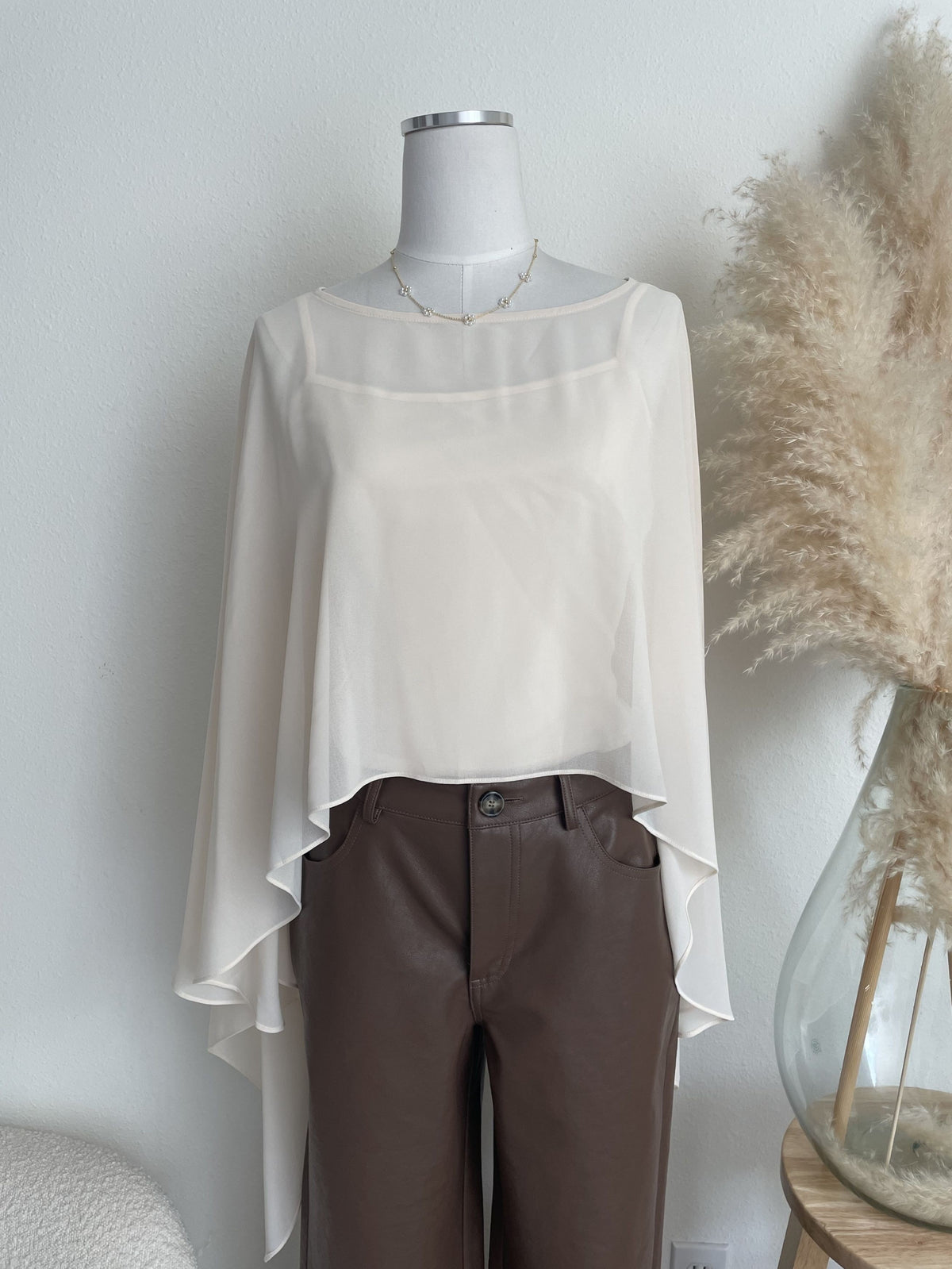 SHEER PONCHO