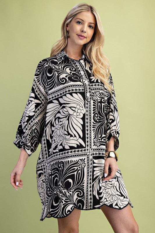 BANDANNA SHIRT DRESS