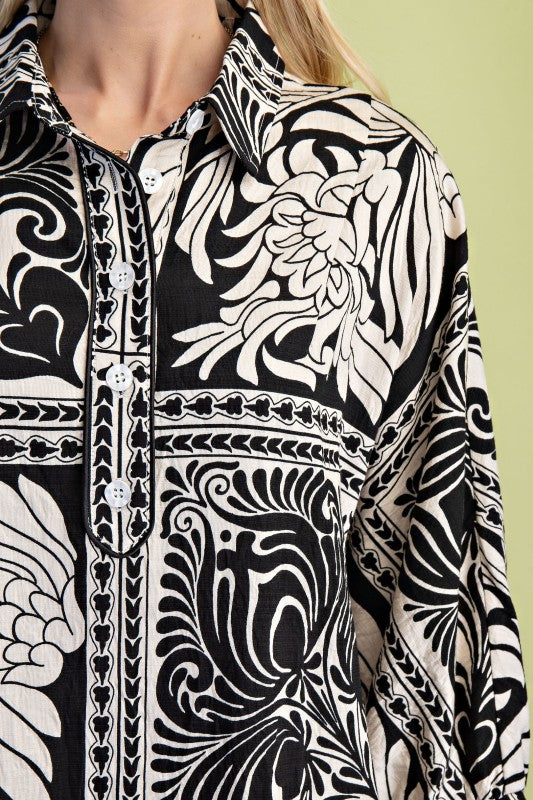 BANDANNA SHIRT DRESS