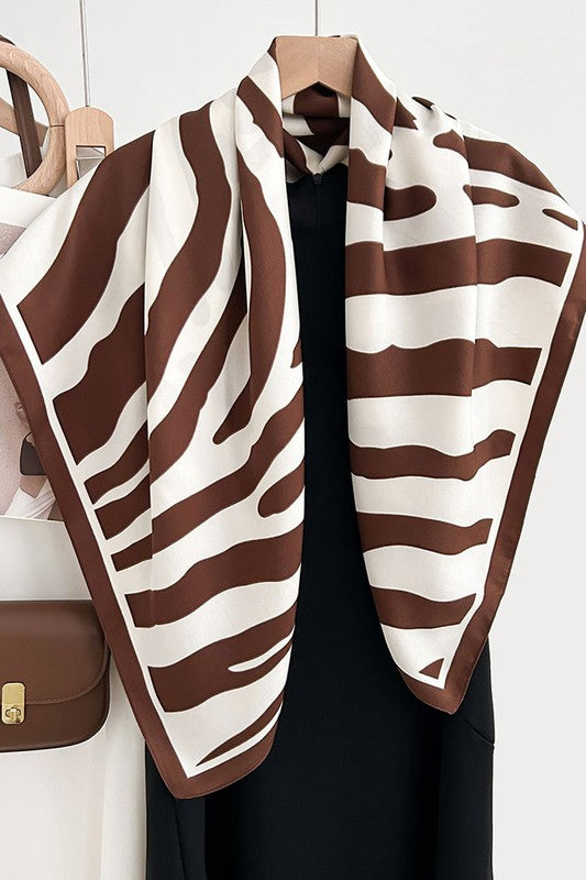 ZEBRA SQUARE SCARF