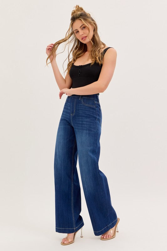 WIDE LEG PULL ON