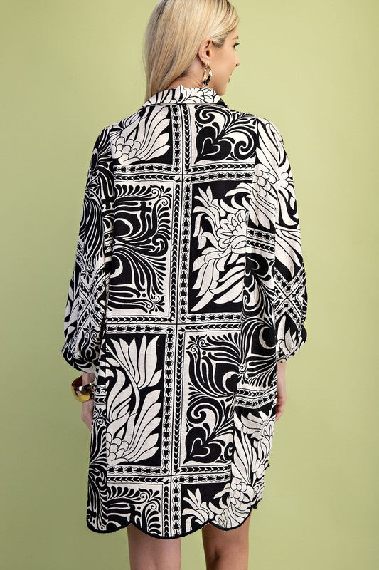BANDANNA SHIRT DRESS