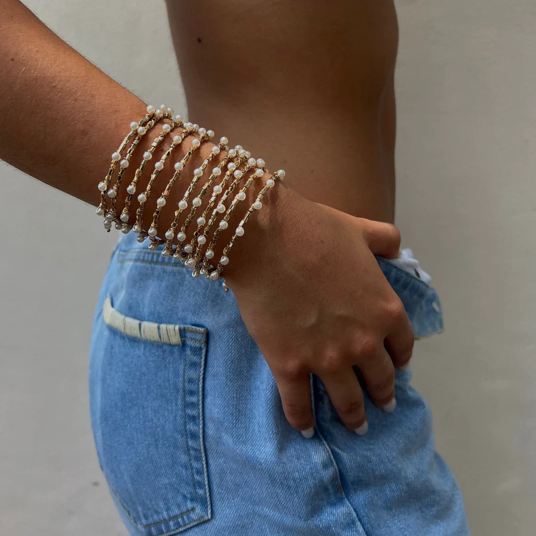 Blake Pearl Wrap Bracelet