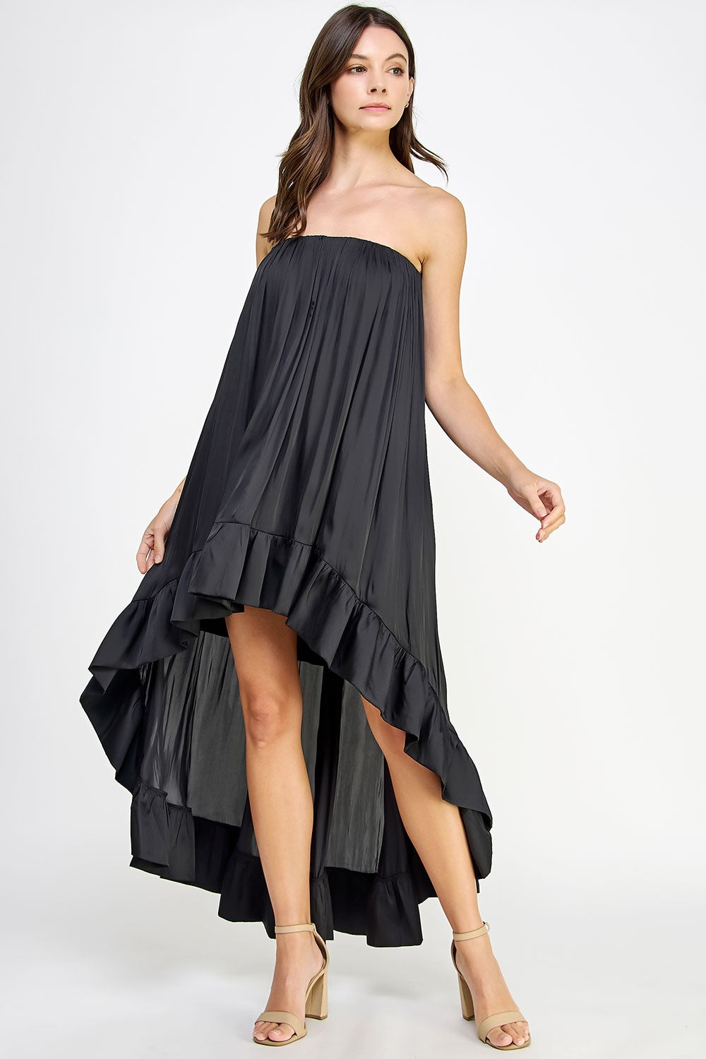 Hi Lo Strapless Dress