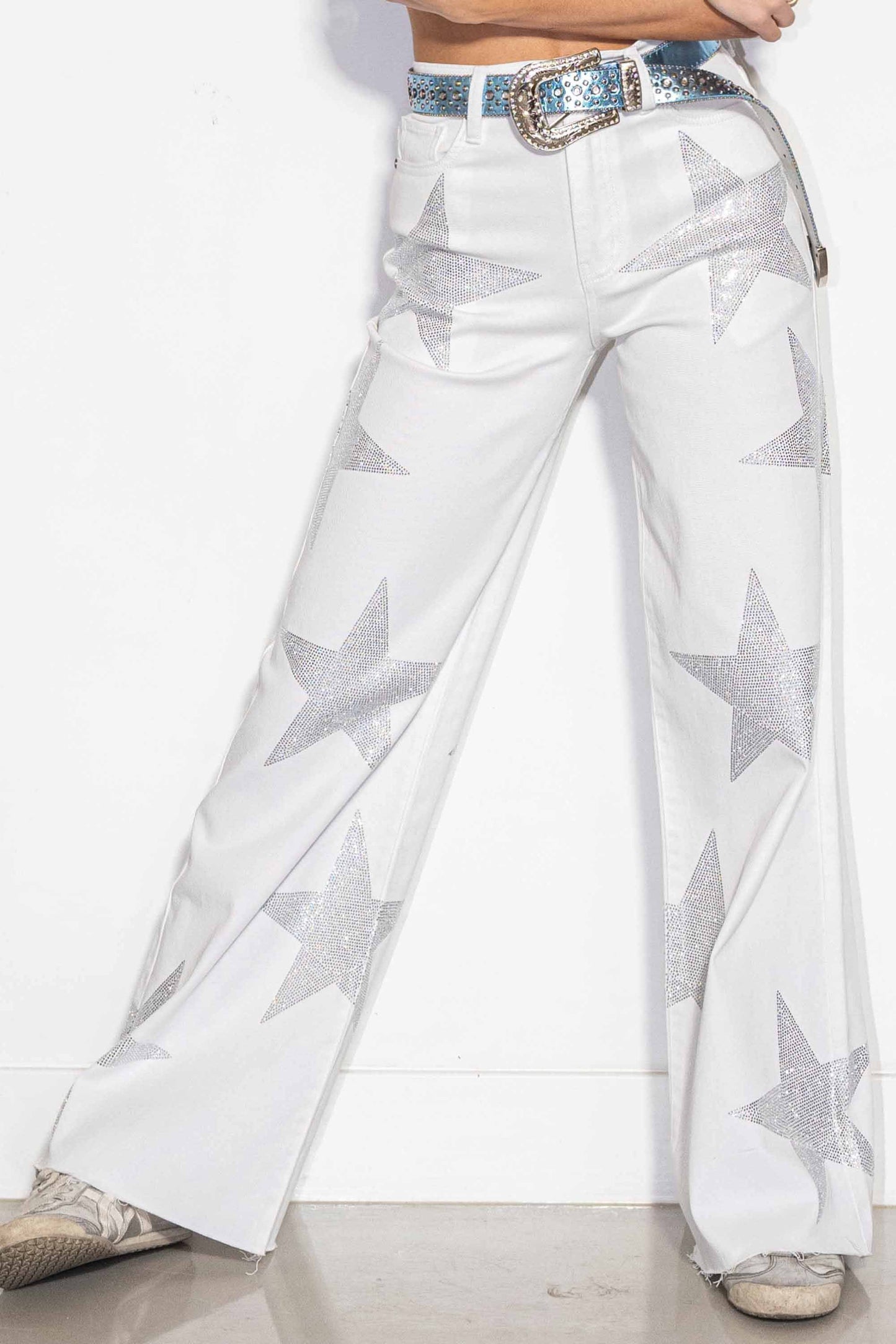 SHINE STAR WIDE LEG JEAN