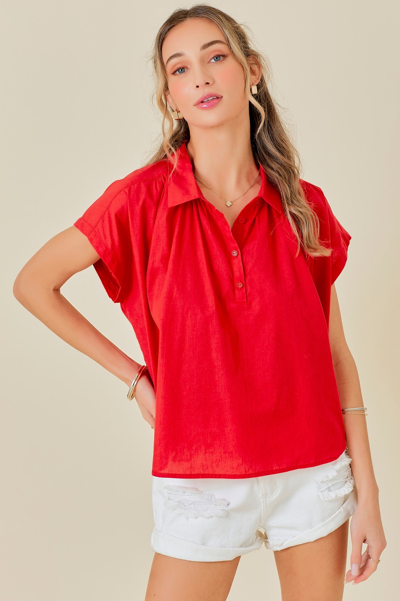 EASY POPLIN CROP TOP