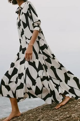 LONG SLEEVE MAXI DRESS