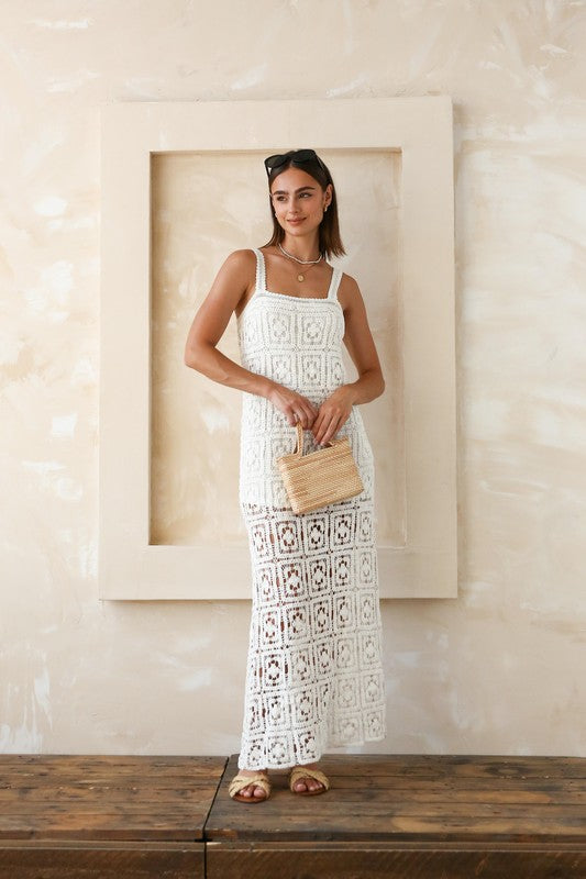 CROCHET MAXI TANK DRESS