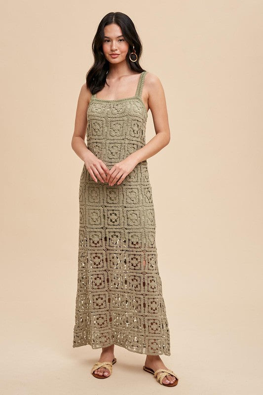 CROCHET MAXI TANK DRESS