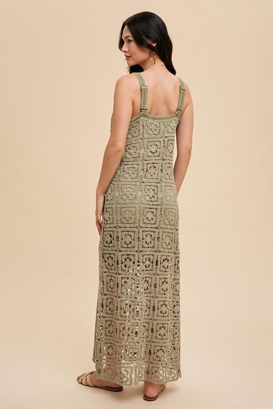 CROCHET MAXI TANK DRESS