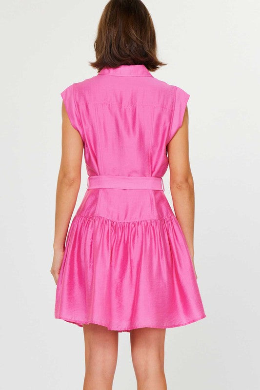 PRETTY CAP SLV MINI DRESS