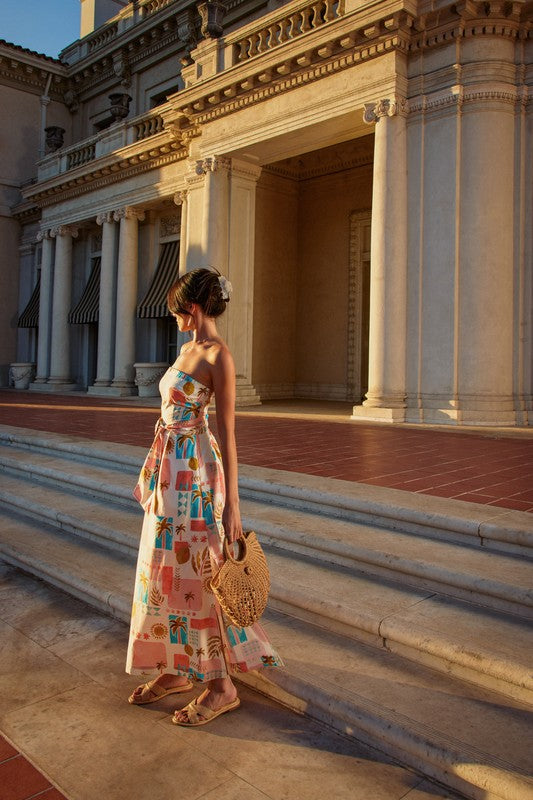 AMAFIL COST MAXI DRESS