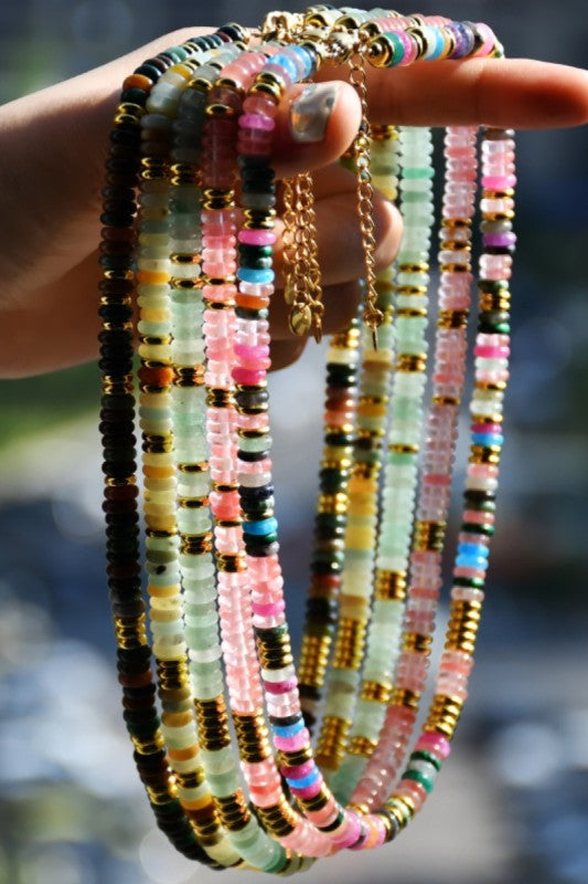 BOHO NATURAL STONE NECKLACE