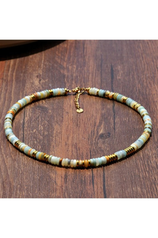 BOHO NATURAL STONE NECKLACE