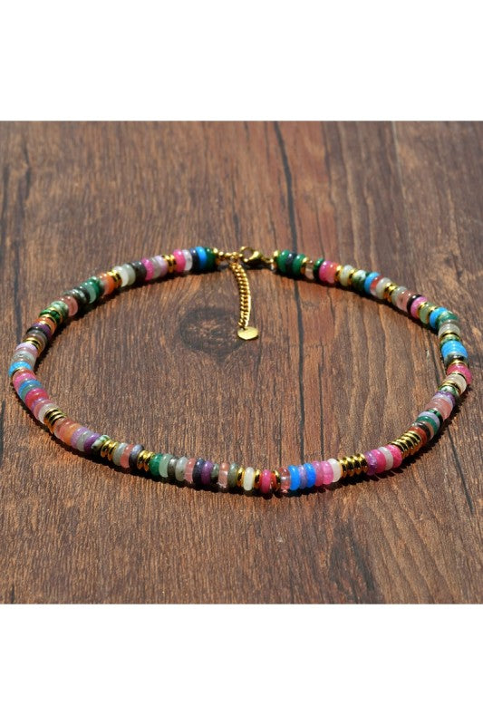 BOHO NATURAL STONE NECKLACE