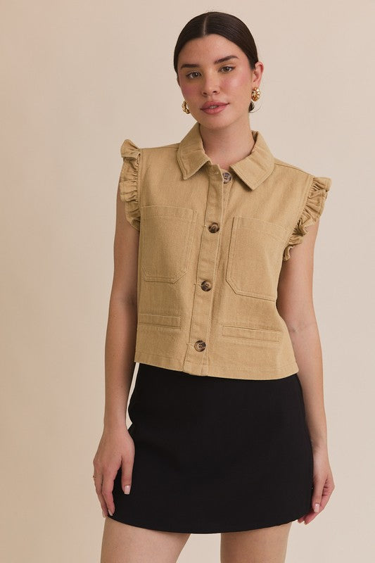 TWILL VEST TOP