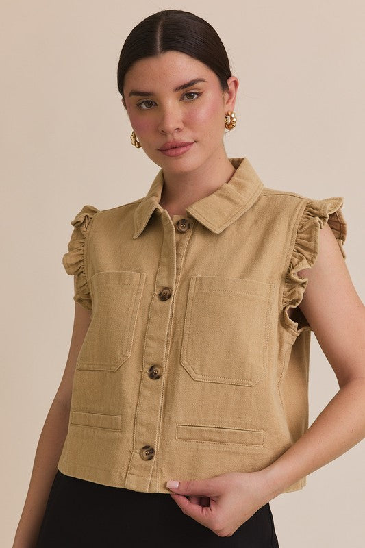 TWILL VEST TOP