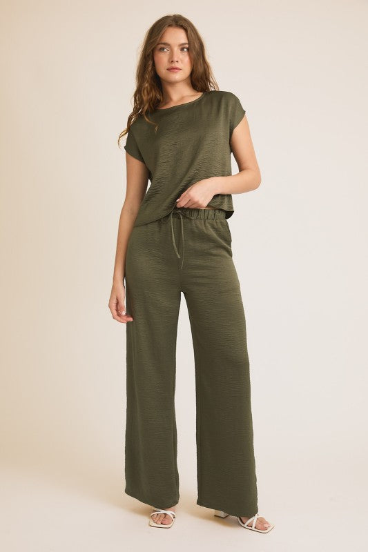 OLIVE PANT SET