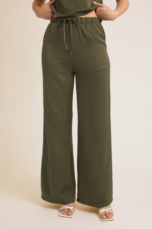 OLIVE PANT SET
