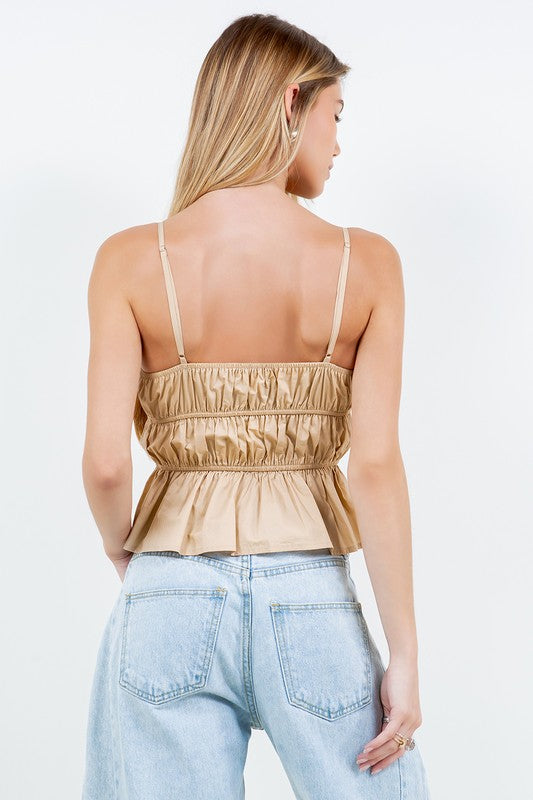 RUCHED CROP TOP