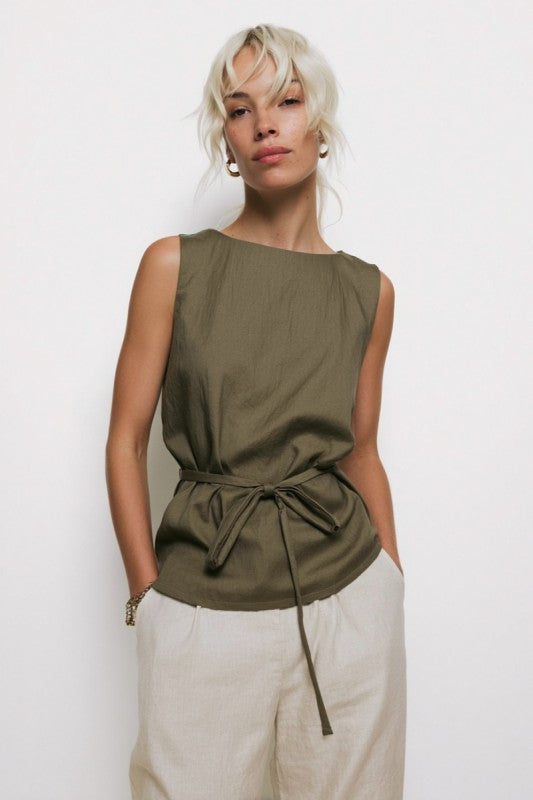 CINCHED TUNIC TOP