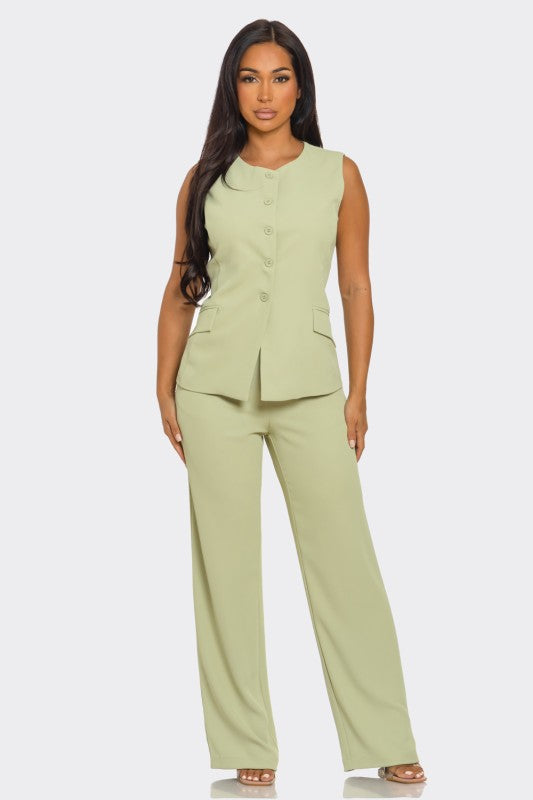 ANGIE PANT VEST SET