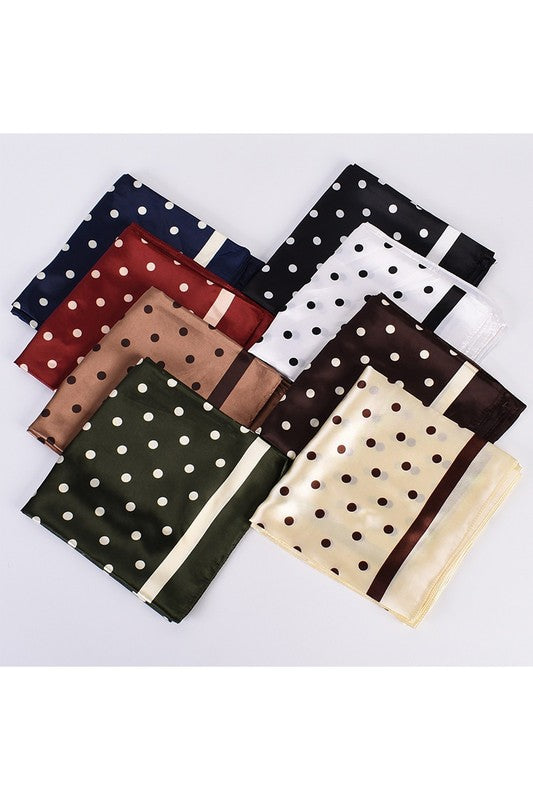 POLKA DOT SQUARE SCARF