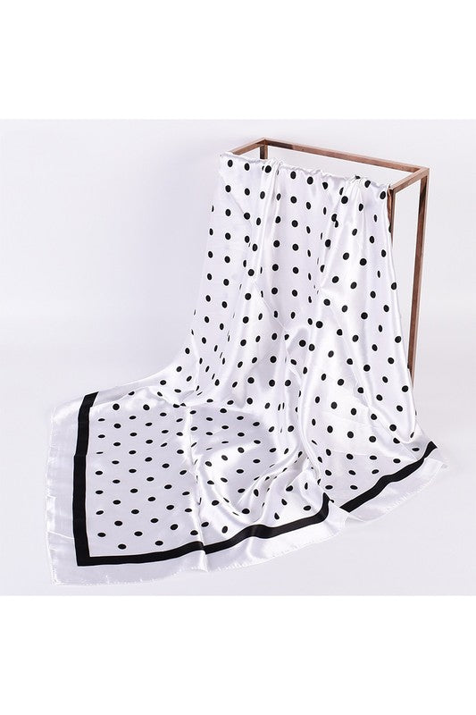 POLKA DOT SQUARE SCARF