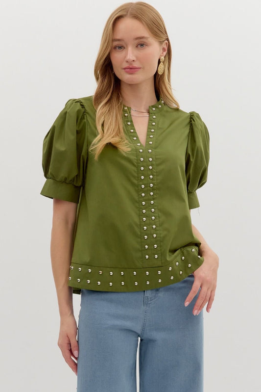 STUDDED TOP