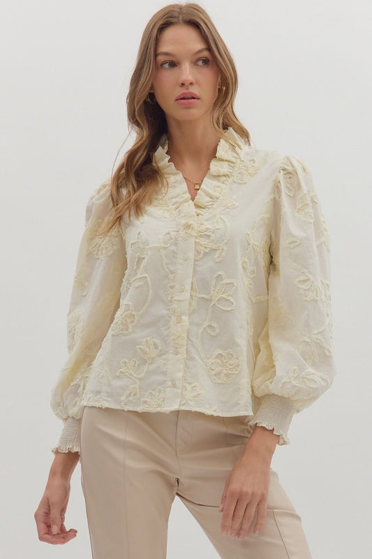 EMBROIDERED BOHO TOP