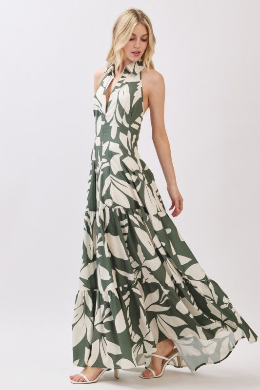 LEAF MAXI DRESS