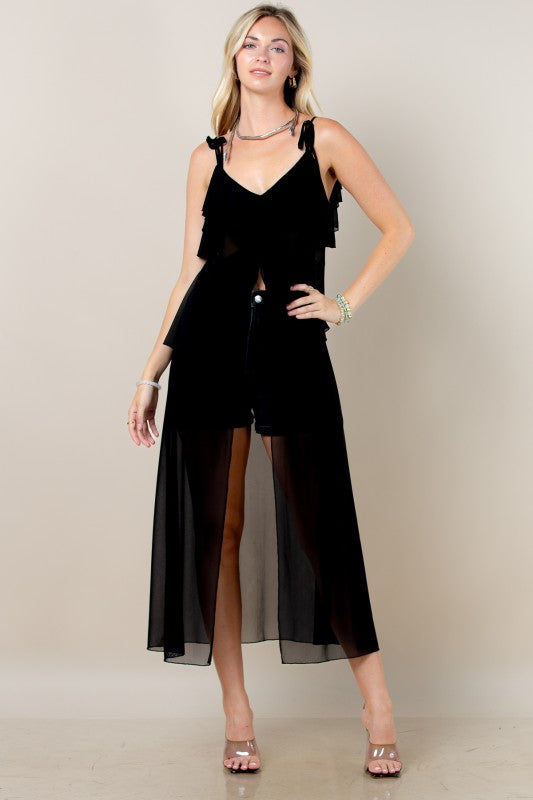 EVIE MESH TUNIC TOP