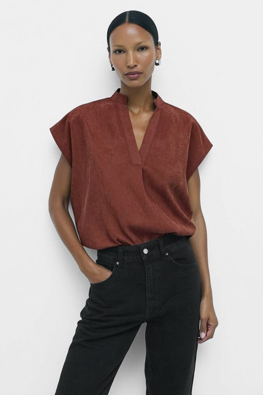 DROP SHOULDER TOP
