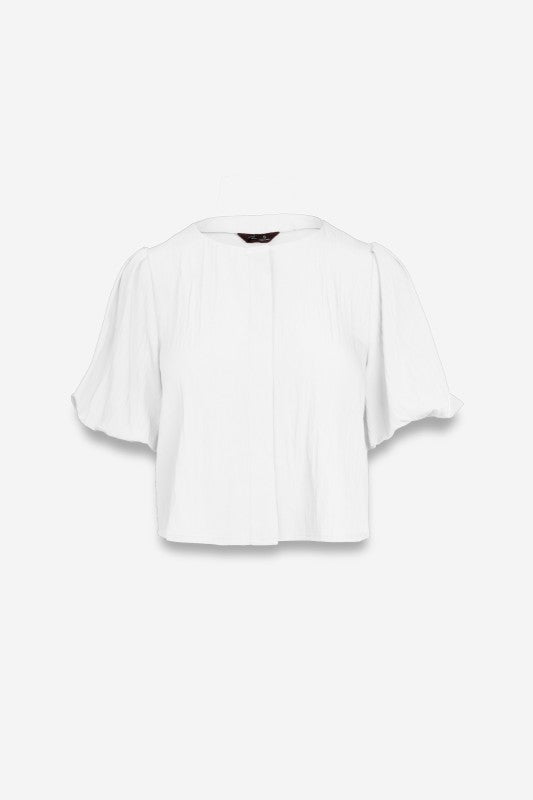 CRINKLE CROP TOP